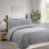 Quilt Patchwork Formas 2P Gris