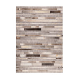 Alfombra Natural Leather Design 140X200 6884 Silv