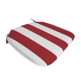 Cojin Silla Franjas 43X43 Rojo