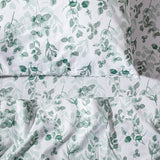 Pack 2 Sabanas Estampadas 1.5P Hojas Verde