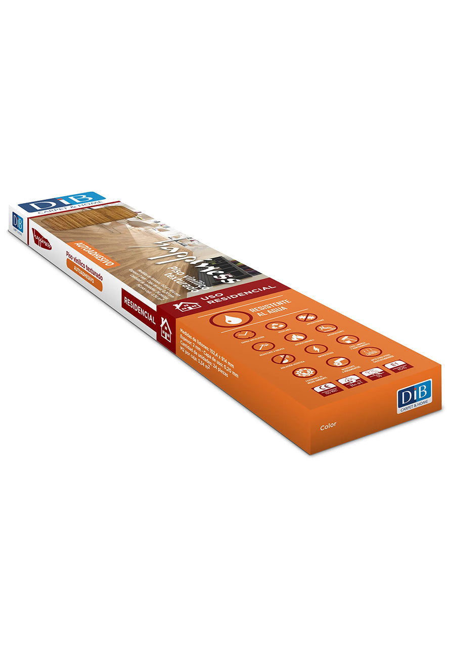 Piso Autoadhesivo Lvt Happiness 2Mm 3,34 M2 Nogal DIB