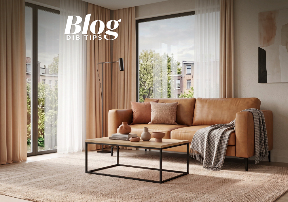 Living acogedor en invierno