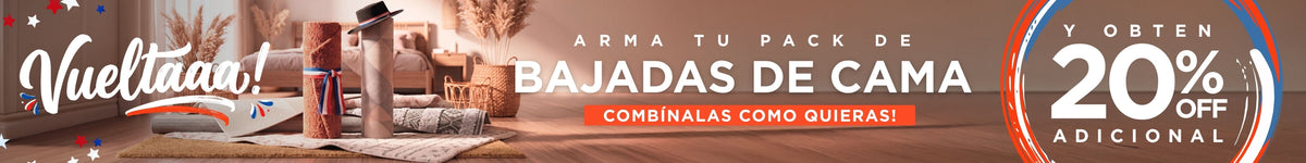 Bajadas de cama 20% adicional