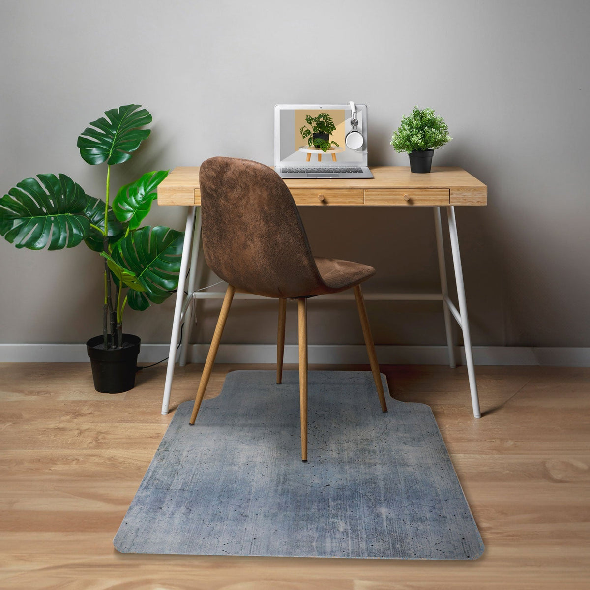 Protector de piso Design 91X122 Celeste