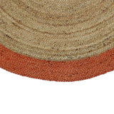 Alfombra Yute Red. Cancun 150X150 Naranjo