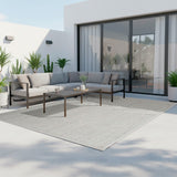 Alfombra Sisal Border 200X290 Marble