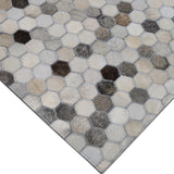 Alfombra Leather Patch Design 160X230 105 Grey