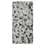 Alfombra Leather Patch Design 60X120 105 Grey