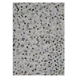 Alfombra Leather Patch Design 190X290 105 Grey