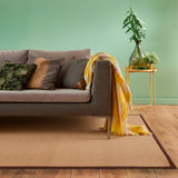 Alfombra Sisal Border 200X290 Tobacco