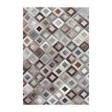 Alfombra Leather Patch Design 140X200 Gris 12400