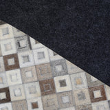 Alfombra Leather Patch Design 60X120 124 Gre Mix