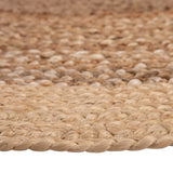 Alfombra Yute Braided BRC-197 A Natural Beige 150x150