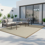 Alfombra Sisal Border 160X230 Sahara