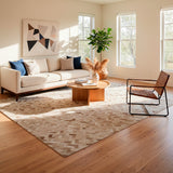 Alfombra Leather Patch Design  190X290 2334 Beige