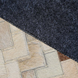 Alfombra Leather Patch Design  190X290 2334 Beige