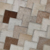 Alfombra Leather Patch Design  160X230 2334 Beige