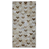 Alfombra Leather Patch Design  060X120 2334 Beige