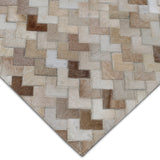 Alfombra Leather Patch Design  190X290 2334 Beige