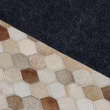 Alfombra Leather Patch Design  060X120 2334 Tan