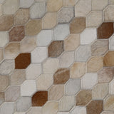 Alfombra Leather Patch Design  160X230 2334 Tan