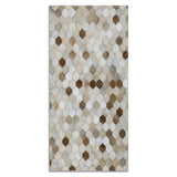 Alfombra Leather Patch Design  060X120 2334 Tan