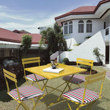 Cojin Silla Lineas 43X43 Rojo