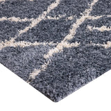 Alfombra Shaggy Design 180X275 Azul