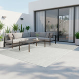 Alfombra Sisal Plain 200X290 Marble