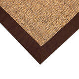 Alfombra Sisal Border 160X230 Tocbacco