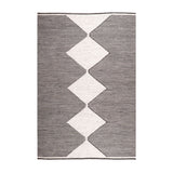 Alfombra Kelim Geo Design 160X230 Negro