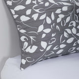 Cobertor Jacquard King Hojas Gris