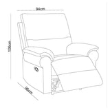 Berger Reclinable 1  Cuerpo Seúl Gris Claro