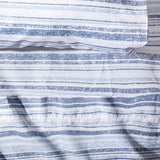 Pack 2 Sabanas Estampadas 2P Líneas Azul