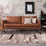 Alfombra Natural Leather Design 140X200 6884 Silv