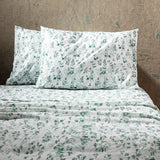 Pack 2 Sabanas Estampadas 2P Hojas Verde