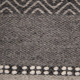Alfombra Handwoven wool Tribal 240x340 Gris