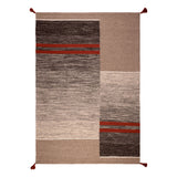 Alfombra Handwoven Wool Line190X290 Terracota