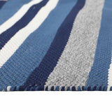 Alfombra Natural Stripe 160X230 Azul 252891