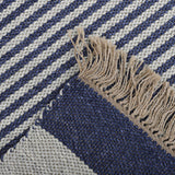 Alfombra Natural Stripe 160X230 Azul 253201