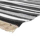 Alfombra Natural Stripe 190X290 Negro 252893