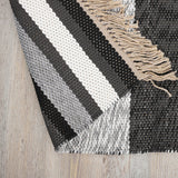 Alfombra Natural Stripe 190X290 Negro 252893