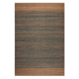 Alfombra Handwoven Jute Cotton Color 230X330 Natural/Turquesa