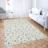 Alfombra Leather Patch Design 140X200 Blanco