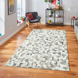 Alfombra Leather Patch Design 190X290 Gris 557790