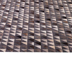 Alfombra Natural Leather Design 140X200 Café/Gris DIB