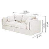 Sofá Siena 3 Cuerpos Beige