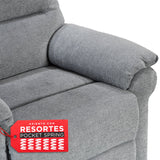 Berger Reclinable 1  Cuerpo Seúl Gris Claro