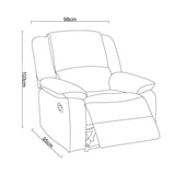 Berger Reclinable 1  Cuerpo Osaka Gris Piedra