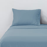 Sabanas Microfibra 1.5 Plaza Lisa Azul